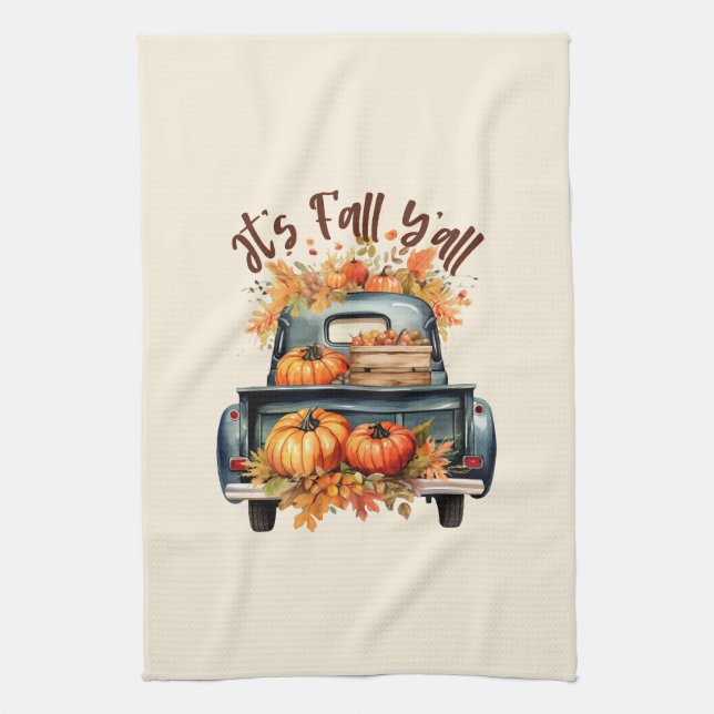 It's Fall Y'all Kitchen Towel (Vertical)