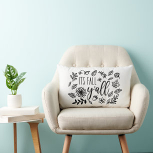 It's Fall Y'all Lumbar Pillow