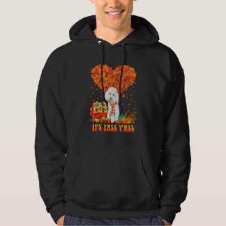 It's Fall Y'all Poodle Dog Pumpkin Autumn Tree Tha Hoodie