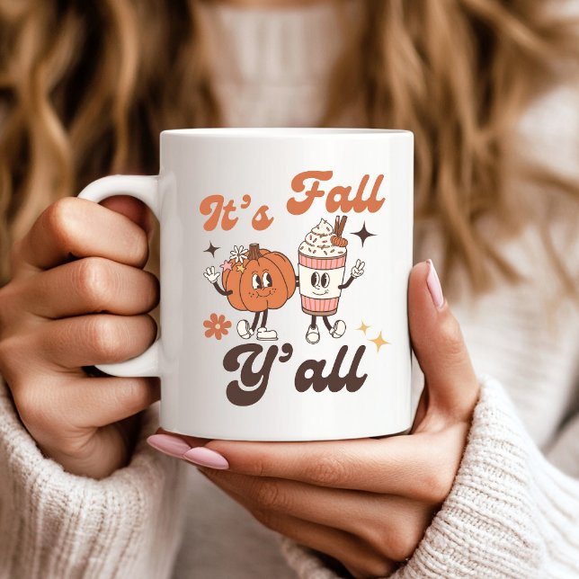 It's Fall Y'all Pumpkin Spice Latte Coffee Mug (Creator Uploaded)