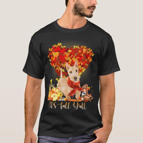Its Fall Yall Scottish Terrier Dog Lovers Thanksgi T_Shirt