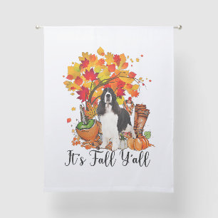 It's Fall Y'all Springer Spaniel Dog Halloween Tha Sheer Curtains