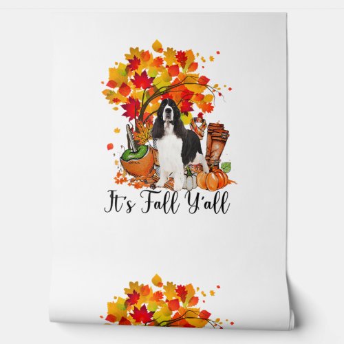It's Fall Y'all Springer Spaniel Dog Halloween Tha Wallpaper