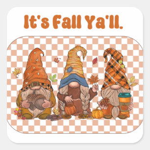It's Fall Yall  Square Sticker