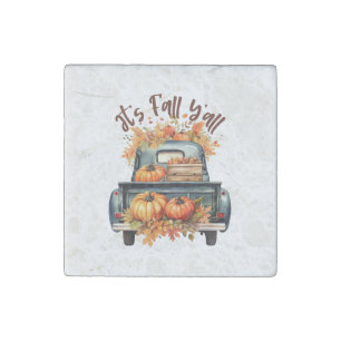 It's Fall Y'all Stone Magnet