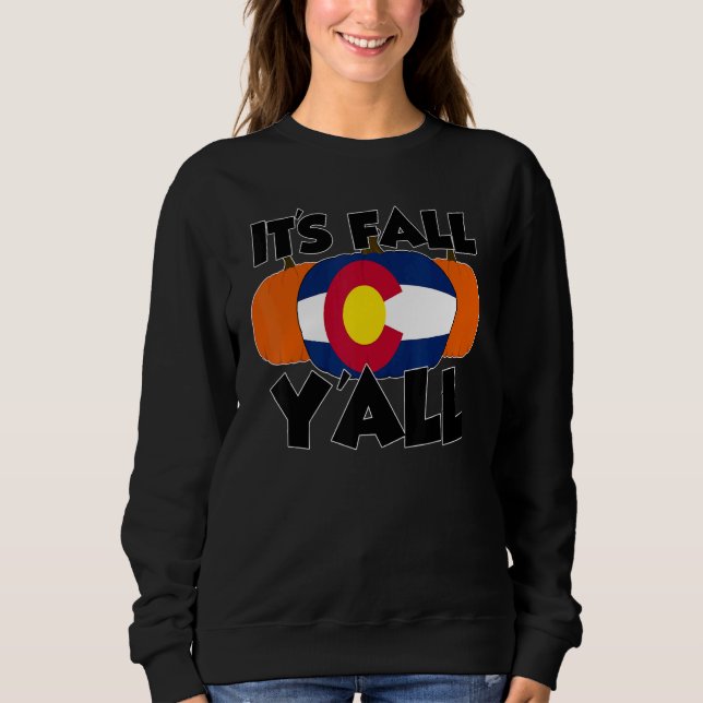 It's Fall Y'all Thanksgiving Pumpkin Germany Sweatshirt (Front)