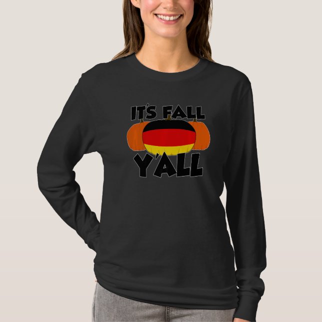 It's Fall Y'all Thanksgiving Pumpkin Italy  1 T-Shirt (Front)