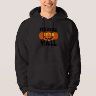 It's Fall Y'all Thanksgiving Pumpkin Spain Glasses Hoodie