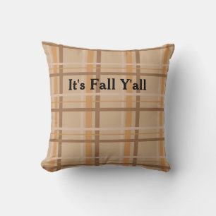 It's Fall Y'all Throw Pillow