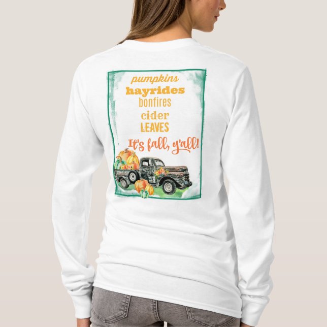 "It's fall y'all truck" T-Shirt (Back)
