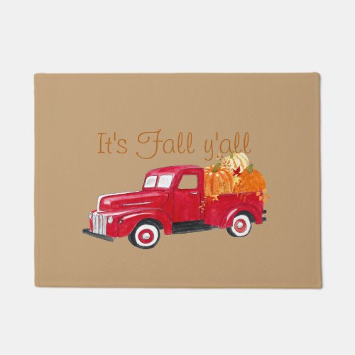 Its Fall yall Vintage Truck Door Mat