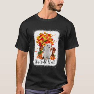 It'S Fall Y'All Westie Dog Halloween Thanksgiving T-Shirt
