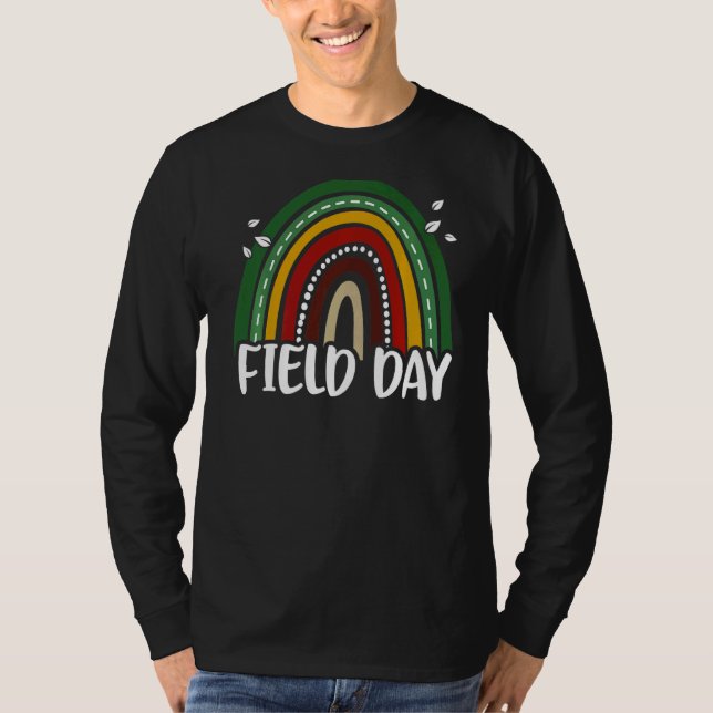 It's Field Day Vibes Rainbow Games For Teachers Ki T-Shirt (Front)