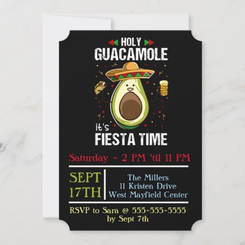 Its Fiesta Time Hispanic Heritage Month Party Invitation