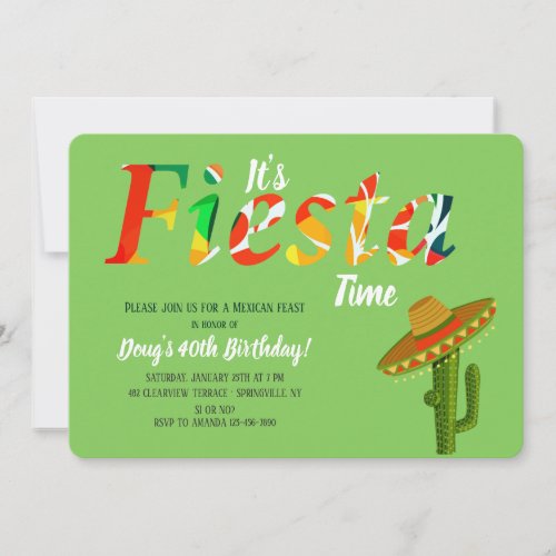 Its Fiesta Time Invitation
