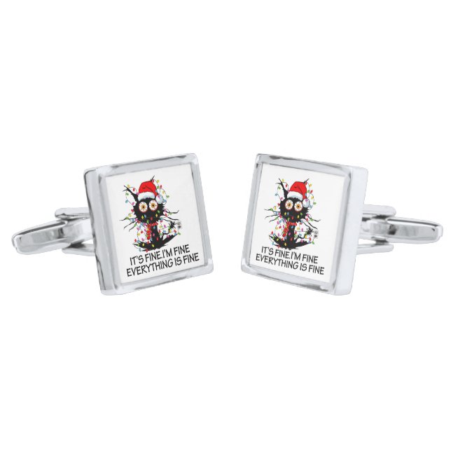 It's Fine! Cufflinks (Angled)