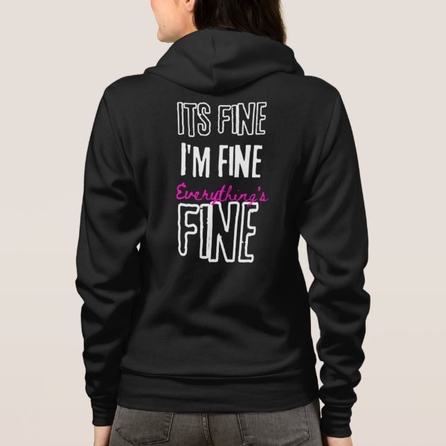 Its Fine Grunge Front and Back Print Hoodie (Back)