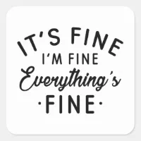 I'm fine | Dictionary Definition | Sticker