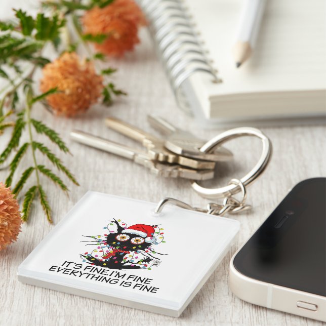 It's Fine! Keychain (Front Right)