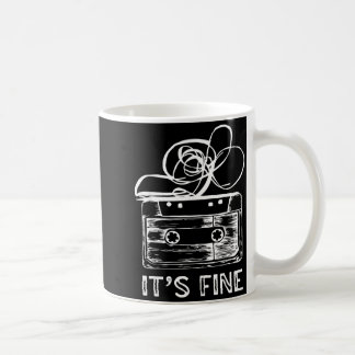 It's fine retro cassette tape 90's music coffee mug