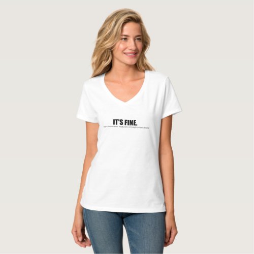 Its Fine White T_Shirt