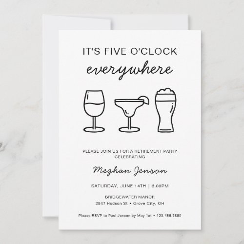 It's Five O'Clock Everywhere Retirement Party