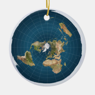 It's Flat. No, Really. Ceramic Ornament