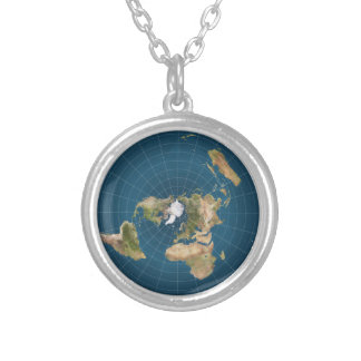 It's Flat. No, Really. Silver Plated Necklace