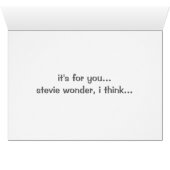 it's for you... stevie wonder, i think... cards (Inside Horizontal (Bottom))