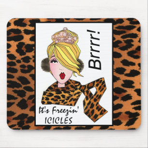 "It's Freezin' Icycles!" Diva Mousepads