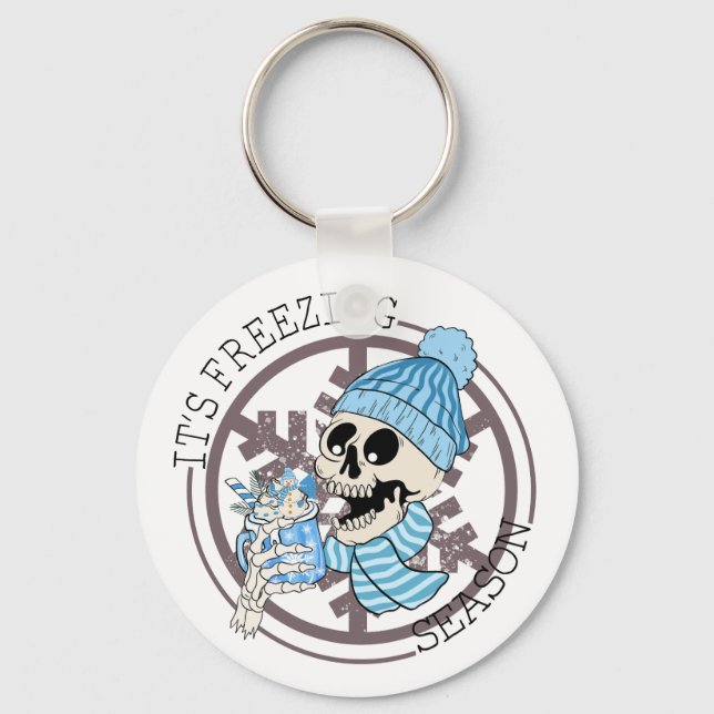 It's Freezing Season Magnet Keychain (Front)