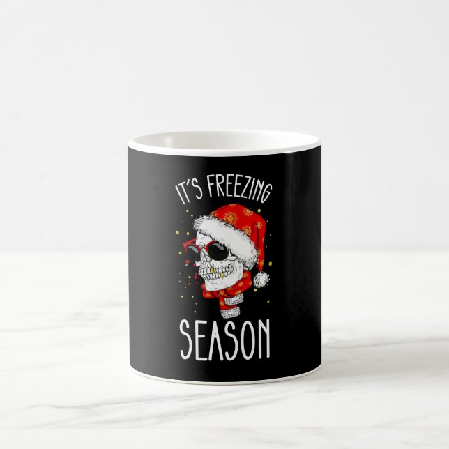 It's Freezing Season Winter Snow Christmas Holiday Coffee Mug (Center)
