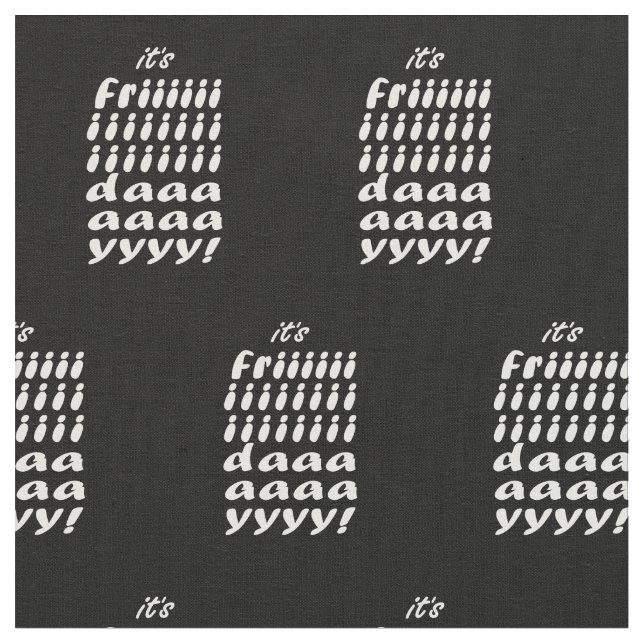 Its Friday Fabric (Close Up)