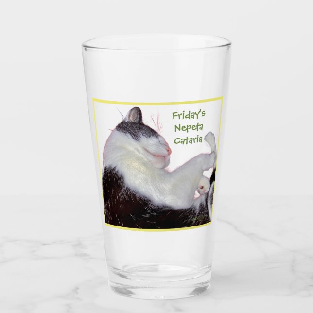 It's Friday have a glass. Drinkware Glass Pint (Front)