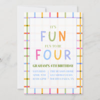 IT'S FUN TO BE FOUR, FOURTH BIRTHDAY