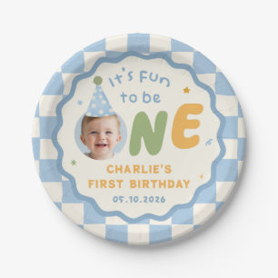It's Fun To Be One 1st Birthday Paper Plates