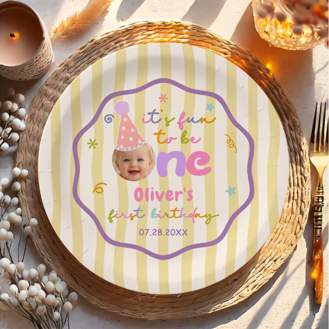 It's Fun to Be One Birthday Paper Plates (Creator Uploaded)