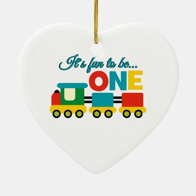 It's Fun to be One Ceramic Ornament (Back)