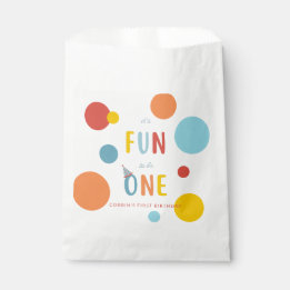 It's Fun To Be One Colorful Birthday Favor Bag
