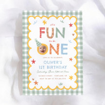 Its Fun To Be One Photo Colorful 1st Birthday