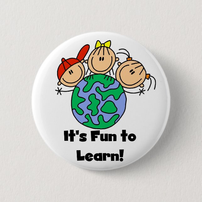 It's Fun to Learn Pinback Button (Front)