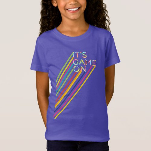Its Game On Colorful Neon Laser Tag Team Uniform T_Shirt