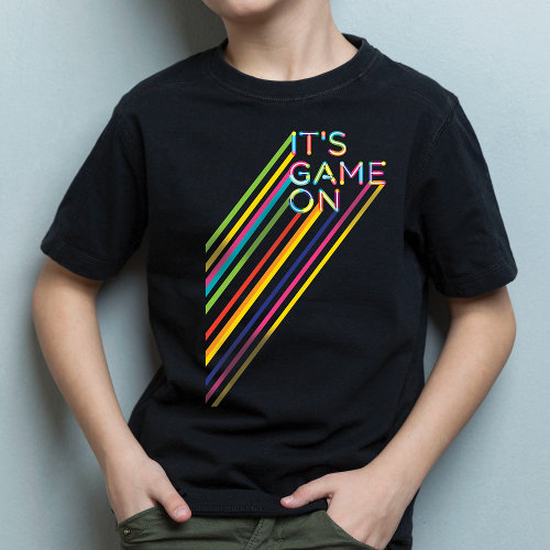 Game On Colorful Neon Laser Tag Team Uniform T-Shirt