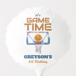 It's Game Time Any Age Birthday Balloon