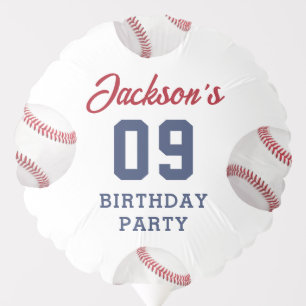 It's Game Time Baseball Birthday Party Balloon