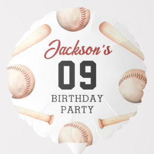 It's Game Time Baseball Birthday Party Balloon