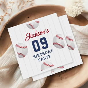 It's Game Time Baseball Birthday Party Napkins
