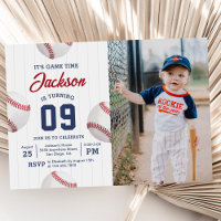 It's Game Time Baseball Birthday Party Photo