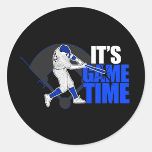 It's Game Time - Baseball Classic Round Sticker