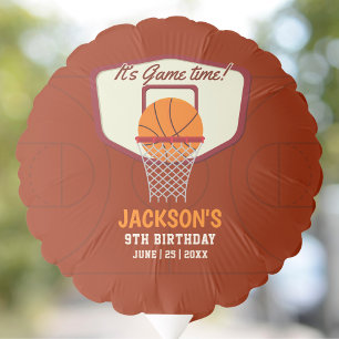 It's Game time! Cool Basketball theme Birthday  Balloon